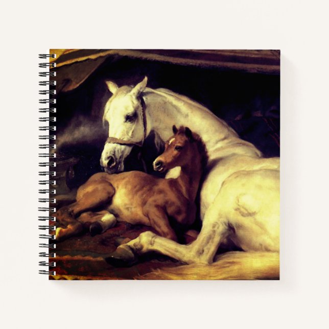 Landseer Horses Notebook (Front)