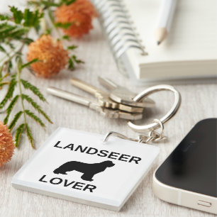 landseer lover keychain