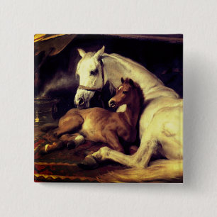 Landseer The Arab Tent 2 Inch Square Button