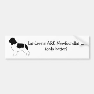Landseers ARE Newfoundlands. Bumper Sticker