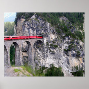 Landwasser Viaduct in Switzerland Poster