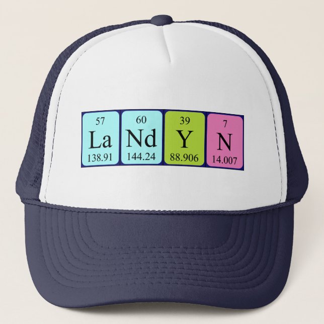 Landyn periodic table name hat (Front)