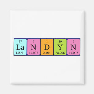 Landyn periodic table name magnet