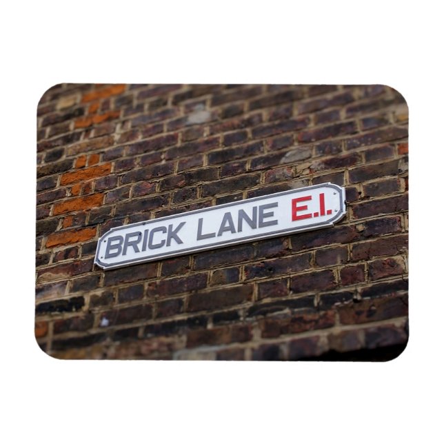 Lane en brique - Panneau de rue - Londres - Magnet (Horizontal)