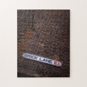 Lane en brique - Panneau de rue - Londres - Puzzle