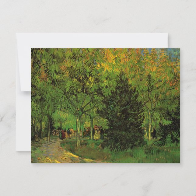 Lane in Public Garden, Arles by Vincent van Gogh (Front)