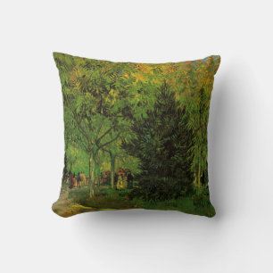 Lane in Public Garden, Arles by Vincent van Gogh Throw Pillow