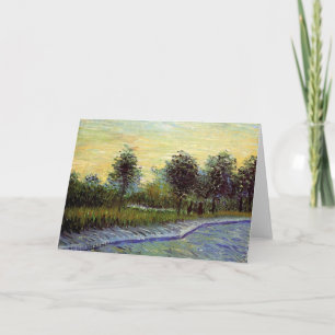 Lane in Voyer d'Argenson Park by Vincent van Gogh Card
