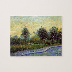 Lane in Voyer d'Argenson Park by Vincent van Gogh Jigsaw Puzzle