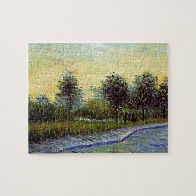 Lane in Voyer d'Argenson Park by Vincent van Gogh Jigsaw Puzzle (Horizontal)