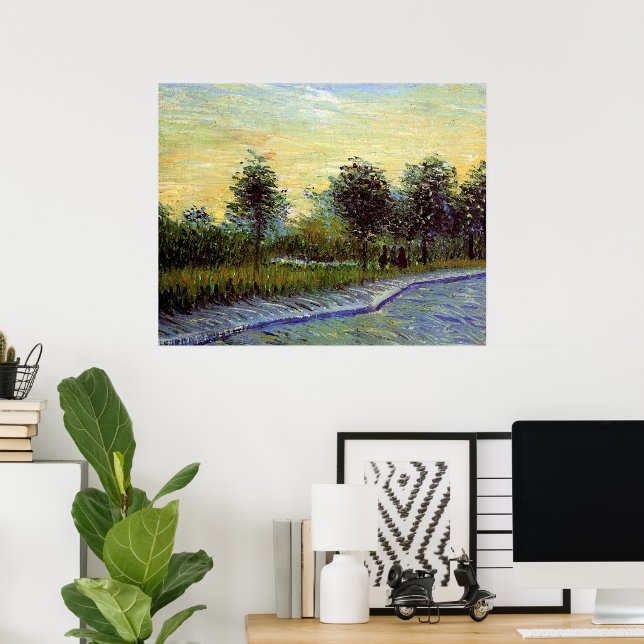 Lane in Voyer d'Argenson Park by Vincent van Gogh Poster (Home Office)