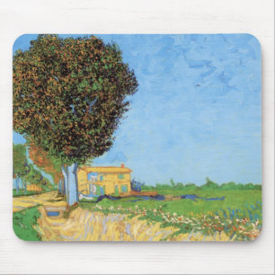 Lane Near Arles by Vincent van Gogh Mouse Pad