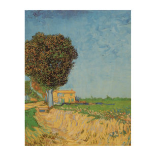 Lane Near Arles by Vincent van Gogh Wood Wall Art