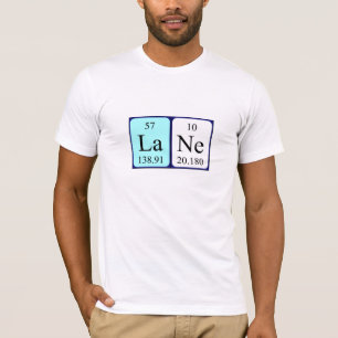 Lane periodic table name shirt