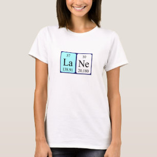 Lane periodic table name shirt