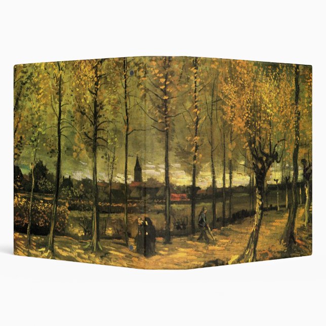 Lane with Poplars by Vincent van Gogh Binder (Background)