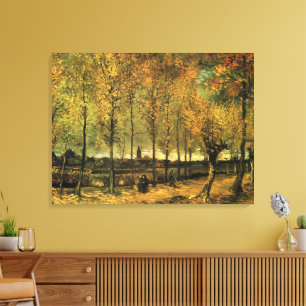 Lane with Poplars by Vincent van Gogh Canvas Print