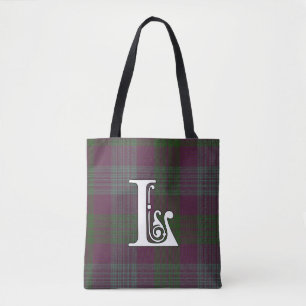 Lang Clan Tartan Monogram Tote Bag
