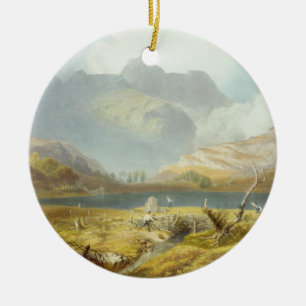 Langdale Pikes, from 'The English Lake District', Ceramic Ornament