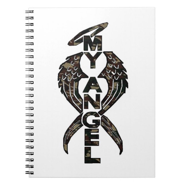 L'ange de camouflage s'envole le carnet de notes à (Devant)