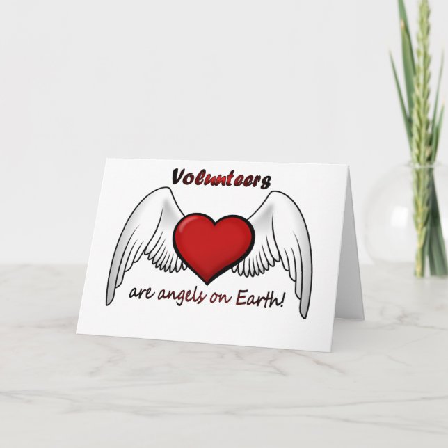 L'ange offre le carte de remerciements (Devant)