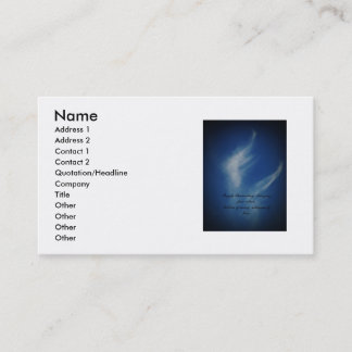 L'ange s'envole le carte de visite