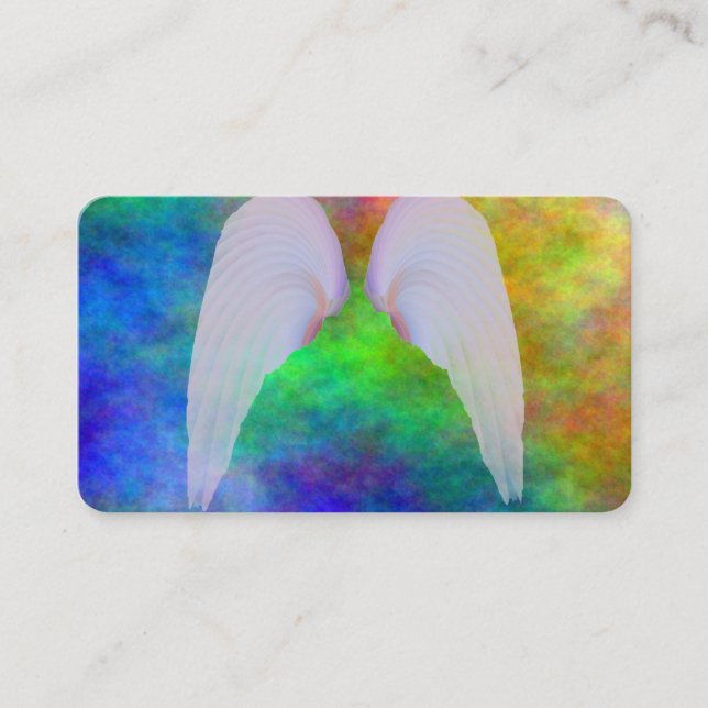 L'ange s'envole les cartes de visite spirituels de (Devant)