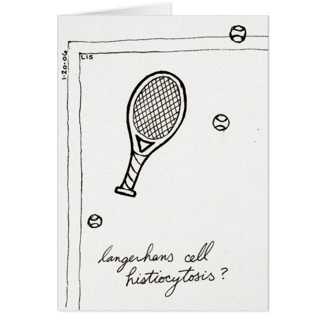 Langerhans Cell Histiocytosis card (Front)