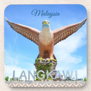 Langkawi Eagle Statue Landmark Malaysia Souvenir Coaster