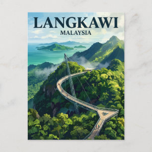 Langkawi Sky Bridge Malaysia Postcard