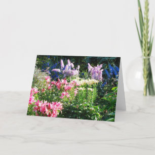 L'anglais fait du jardinage carte de voeux