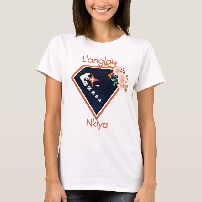 L'anglais Nkiya Funny Morocco Football T-Shirt (Front)