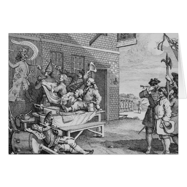 L'Angleterre, plat II "de l'invasion", 1756 (Devant horizontal)