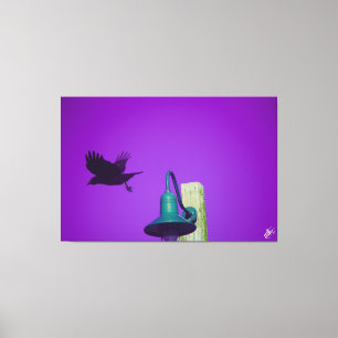 Langley Crow on Light Post Series #1 Canvas Print