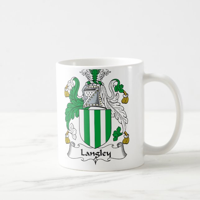 Langley Family Crest Coffee Mug (Right)