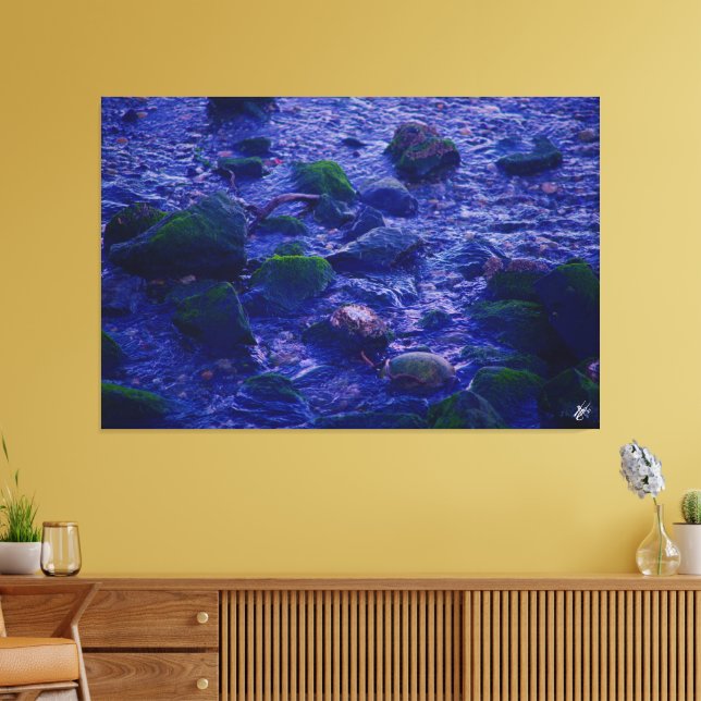 Langley waterfront #1 canvas print (Insitu(LivingRoom))