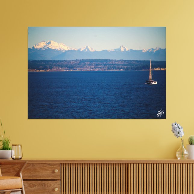 Langley waterfront #33 canvas print (Insitu(LivingRoom))