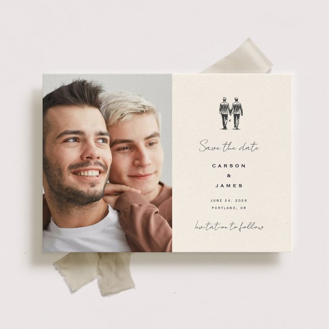 Langley Wedding Two Grooms Save The Date (Creator Uploaded)