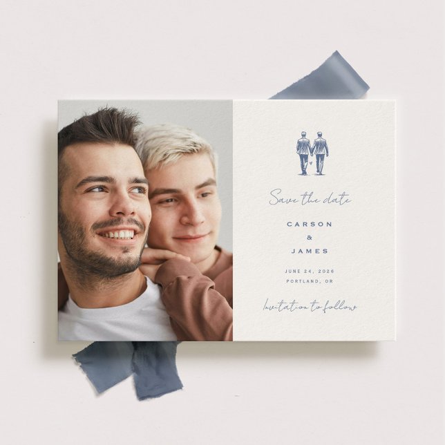 Langley Wedding Two Grooms Save The Date (Creator Uploaded)