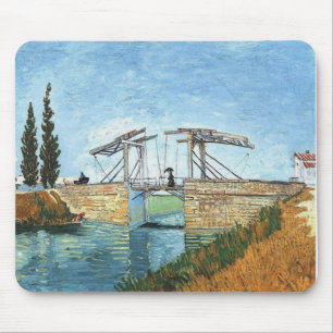 Langlois Bridge at Arles by Vincent van Gogh Mouse Pad