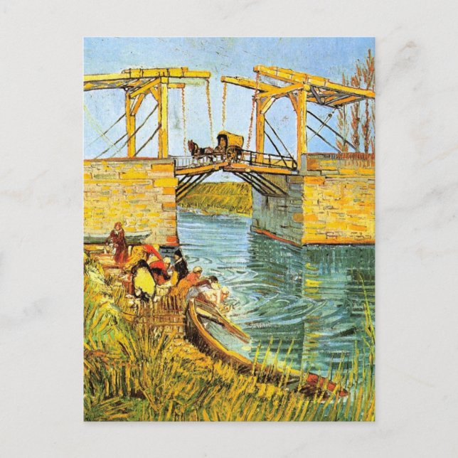 Langlois Bridge at Arles by Vincent van Gogh Postcard (Front)