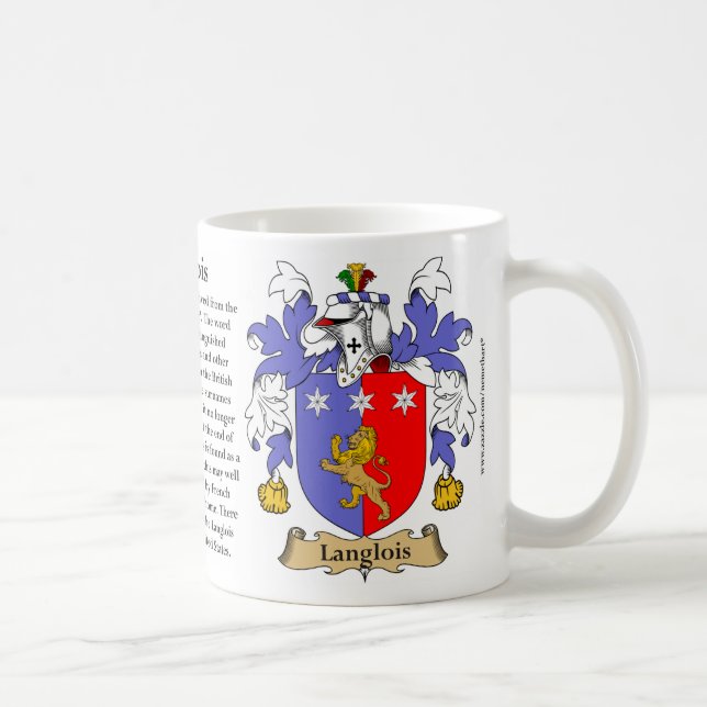 Langlois, the Origin, the Meaning and the Crest Coffee Mug (Right)