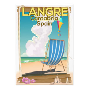 Langre, Cantabria Spain beach poster