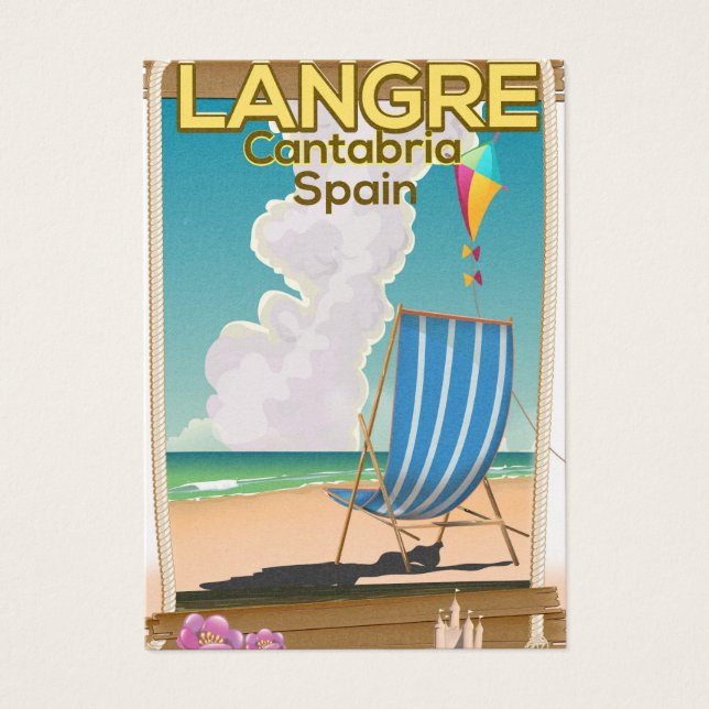 Langre, Cantabria Spain beach poster (Front)