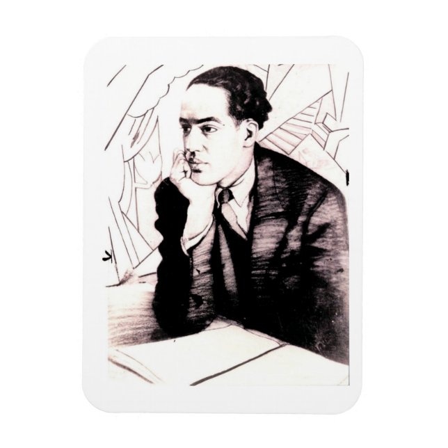 Langston Hughes, American Poet  Magnet (Vertical)