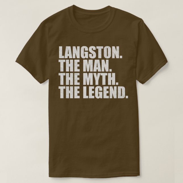 LangstonLangston Name Langston given name T-Shirt (Design Front)