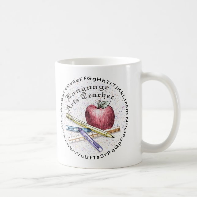 Language Arts Teacher Coffee Mug (Right)