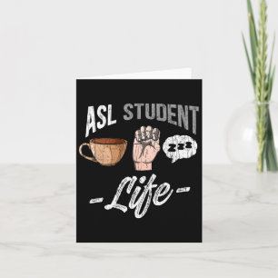 Language Attire Deaf Awareness Asl Student Fun Gif Card