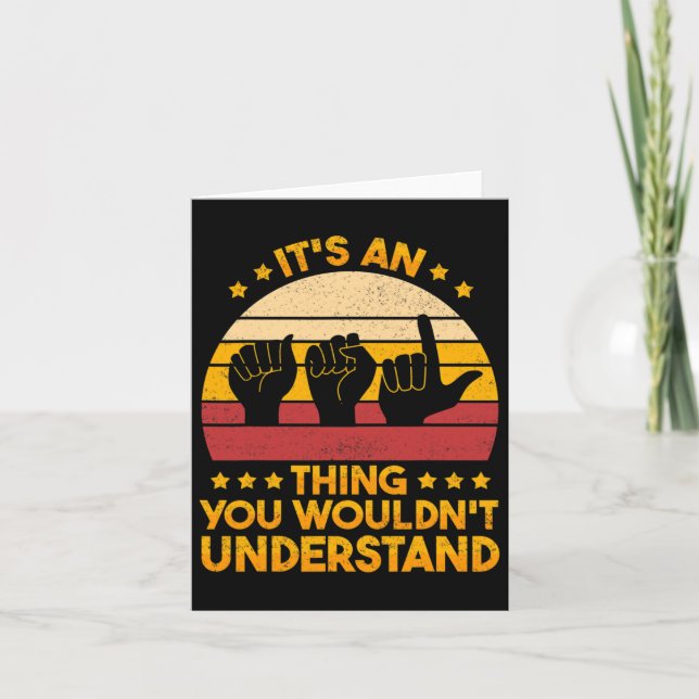 Language Deaf Awareness And Asl 1  Card (Front)