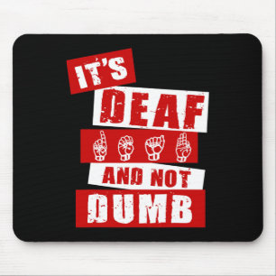 Language Deaf Awareness Hand Talk Asl Lenguaje De Mouse Pad
